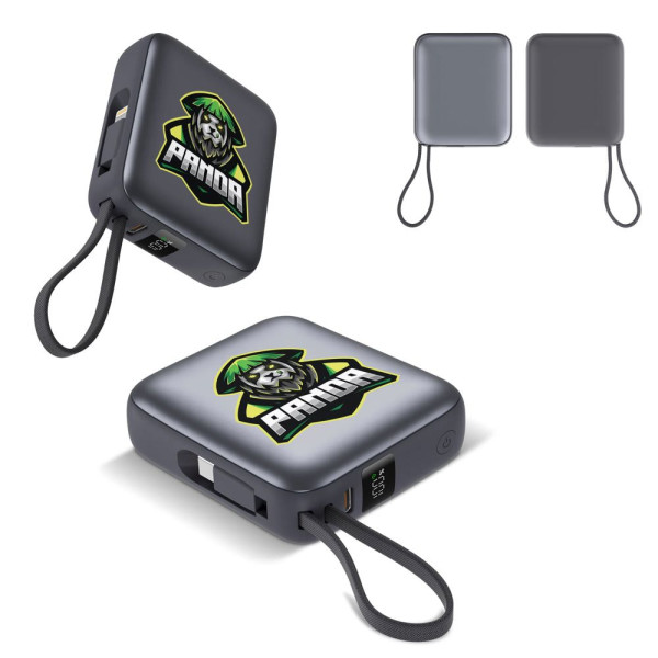 Nova Powerbank 22,5 W Power Delivery mit integrierten Kabeln 10.000 mAh